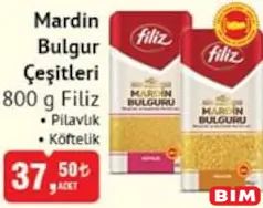 FİLİZ MARDİN BULGUR ÇEŞİTLERİ 800 G fiyat ve kampanya bilgisi